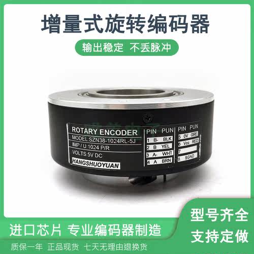 SZN38-1024RL-5J增量式空心轴光电旋转编码器质保一年