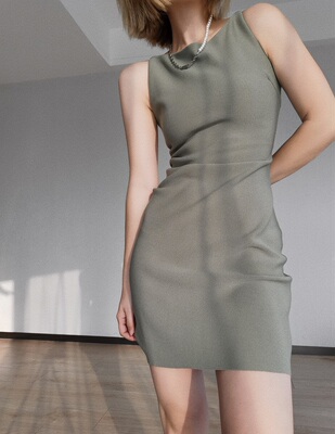 高级法式复古显瘦修身气质时尚