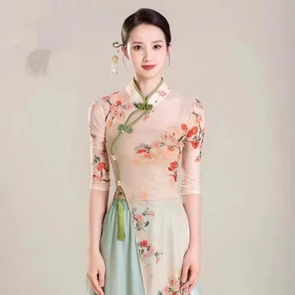 古典舞蹈服采耳足浴工作服