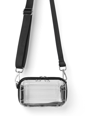 2024新款ZARA透明包硬质盒形迷你信封腰包潮流百搭男女斜挎小方包