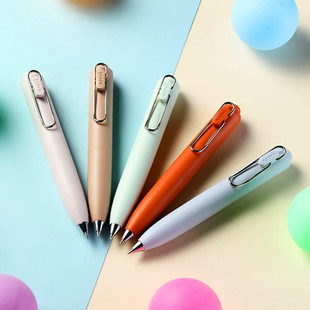 日本uni三菱小浓芯UMN-SP胖嘟嘟低重心黑色0.5mm小胖笔按动中性笔