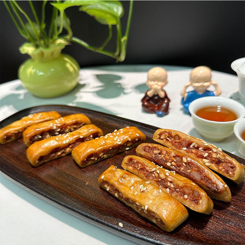 脆皮腐乳条腐乳柳潮汕特产小吃糕点咸香肉馅饼传统糕点广东茶点心