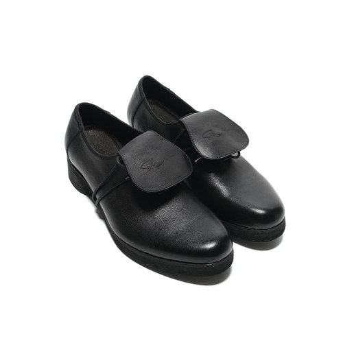 SoleMass Cowhide Shoes洗水牛皮方头德比鞋 翻盖可拆卸百搭皮鞋