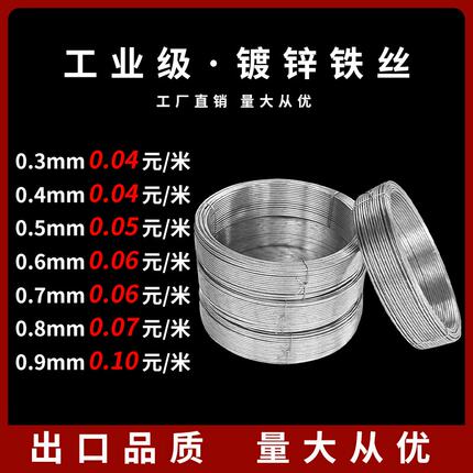 防锈镀锌铁丝diy手工细铁丝花艺扎线软陶泥塑骨架花材料家用捆绑