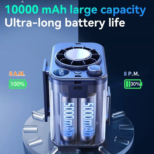 Waist Clip Fan Portable Outdoor High Speed Long Lasting Fan