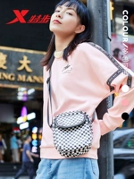 Áo len nữ Xtep 2019 mùa thu mới thời trang nữ xu hướng đô thị áo sơ mi nữ đơn giản thoải mái diện đồ thể thao - Thể thao lông cừu / jumper hoodie đỏ