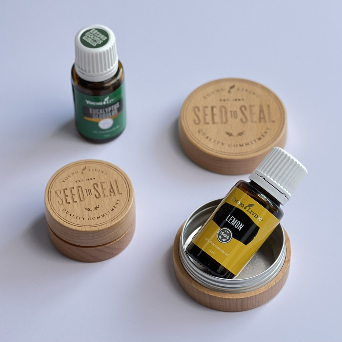 可定制LOGO楠竹榉木YL避光霜膏盒diy精油香膏盒眼霜面霜分装铝盒