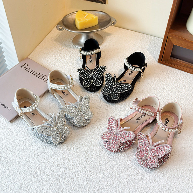 2025春秋季新款淑女宝宝女孩子女童公主钻单鞋皮鞋舞蹈演出鞋,童鞋/婴儿鞋/亲子鞋,水晶/水钻鞋,淘宝优惠券,粉丝福利购,淘宝优惠卷