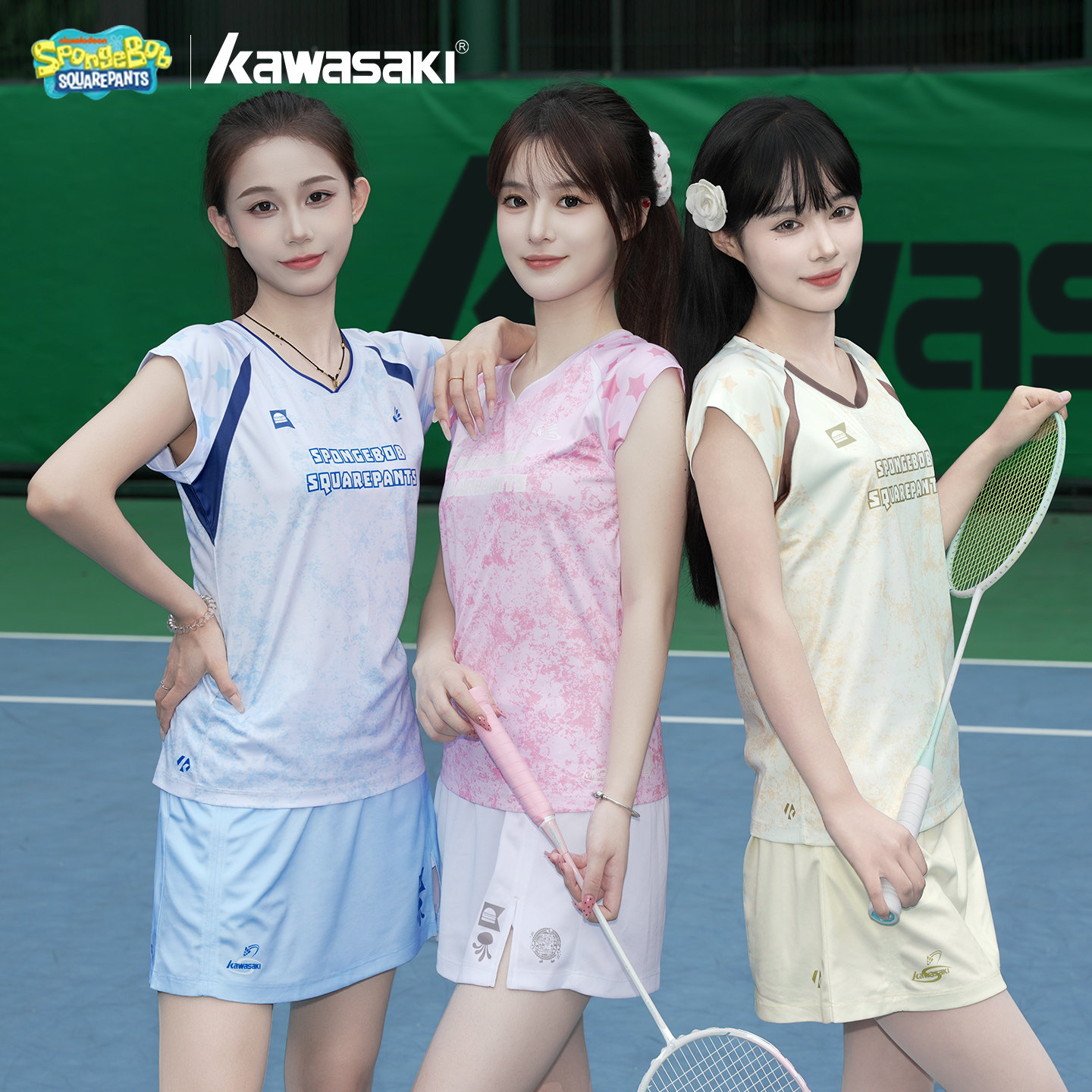 川崎海绵宝宝联名款羽毛球服