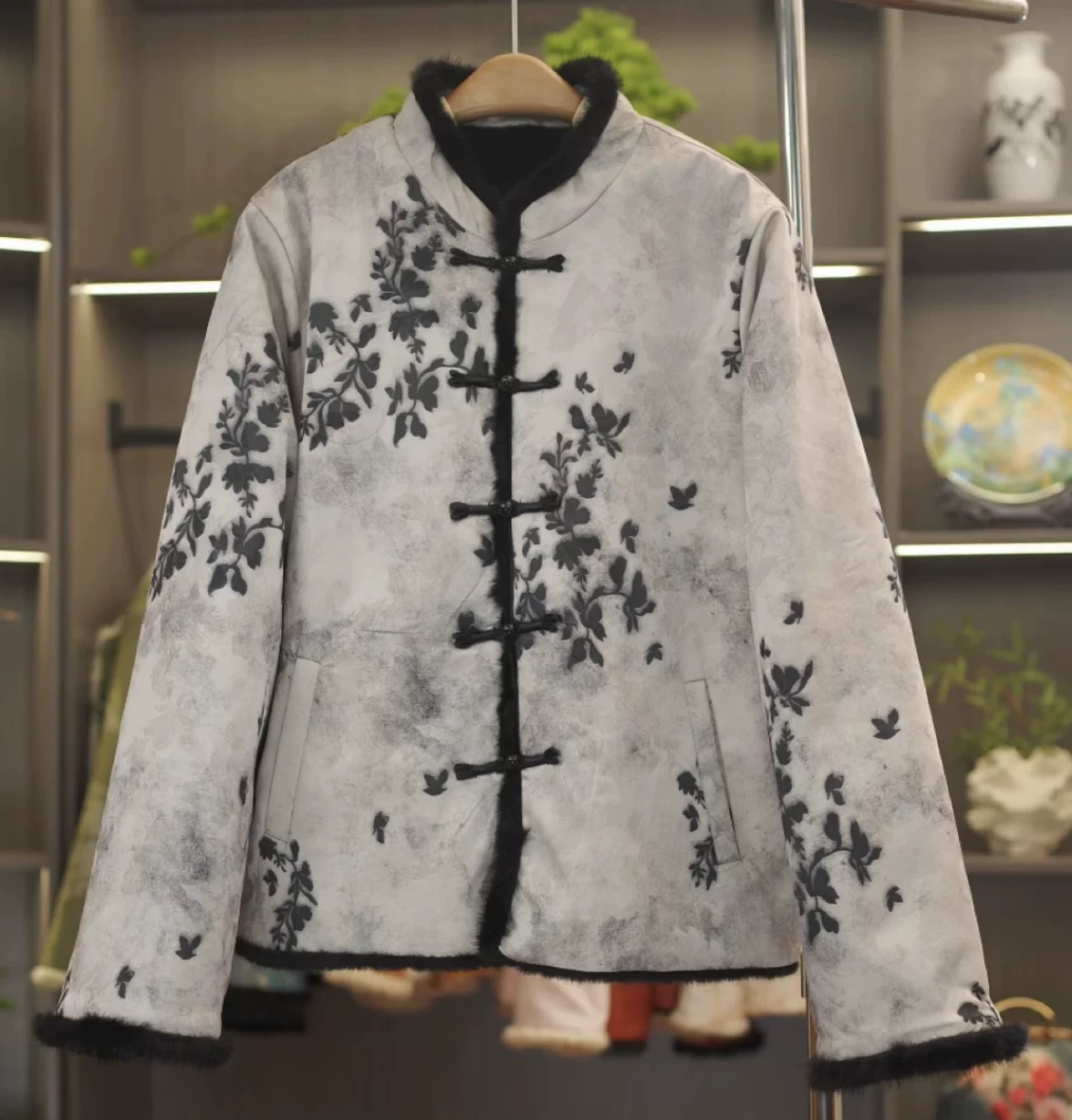 套香云老料新中式短款上衣双面穿