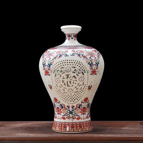 景德镇陶瓷镂空密封酒瓶酒壶酒坛