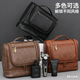 PU皮防水洗漱包男士 手提化妆包大容量防水收纳旅行多功能收纳袋子