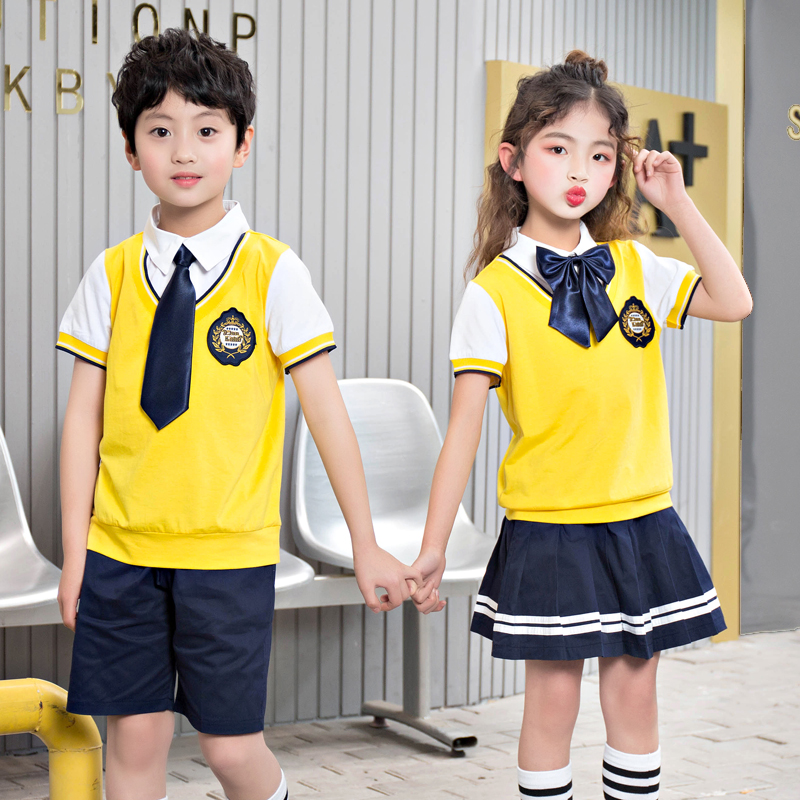 新款纯棉合唱幼师夏天毕业照校服