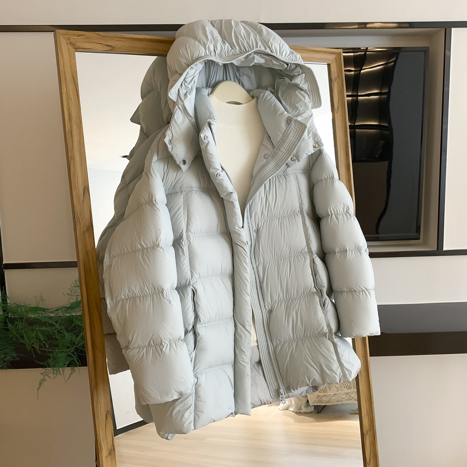 高品质羽绒服女中长款加厚减龄冬