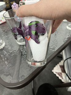 老K击倒巨人TopplingKingSue暴龙苏品脱杯精酿啤酒玻璃杯470ml