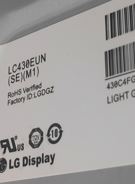 适用于43寸广告机屏配LC430EUN(SE)(M1)灯条YF08-43F-16C6B-2T-R-