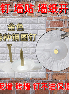 家用墙贴墙纸特种钢图钉水泥墙砖墙窗纱门帘广告布kt板固定神器