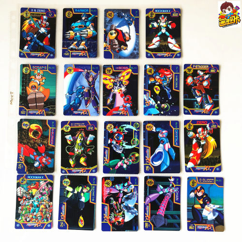 【画王】洛克人X2 日版 ROCKMAN 万代普卡 白卡 烈焰雄鹿磁力蜈蚣