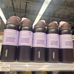 owala freesip 40OZ 带吸管不锈钢保温杯运动水杯保温杯车载杯