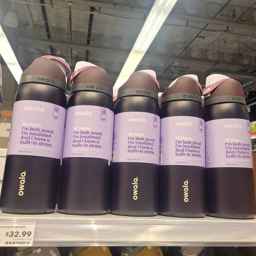 owala freesip 40OZ 带吸管不锈钢保温杯运动水杯保温杯车载杯