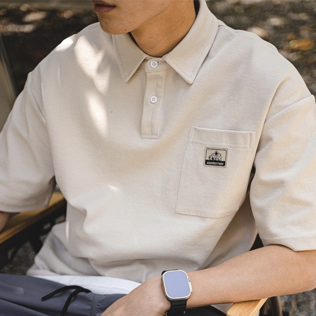 日系polo衫短袖男士夏季潮流翻领T恤宽松休闲半袖保罗体恤上衣男,男装,Polo衫,淘宝优惠券,粉丝福利购,淘宝优惠卷