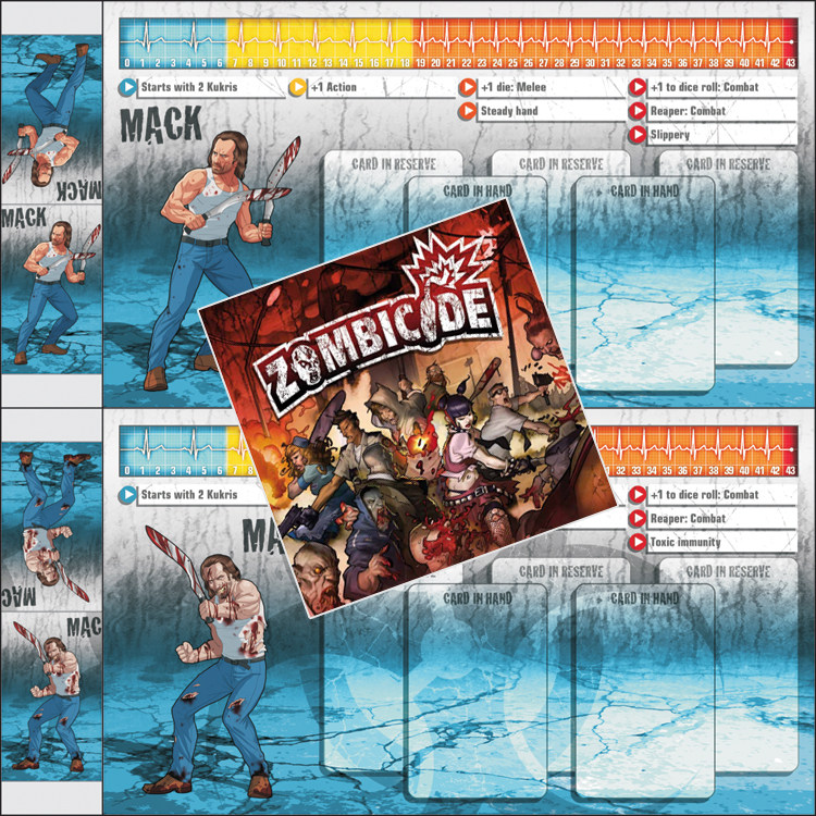 桌游驿站 Zombicide 丧尸围城 无尽杀戮 Mack 扩展角色幸存者