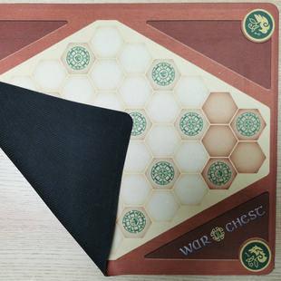 桌游驿站 War Chest 鼠标垫棋盘 战争之匣镰刀宝盒牌垫地图布定制