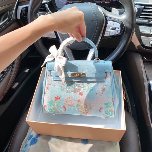 CallmeKitten非遗宋锦凯莉手提包