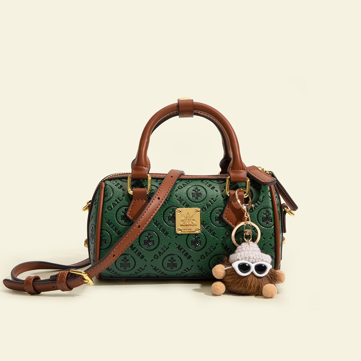 MACKJASIOSE真皮质感小众设计手拎印花枕头包包女2025新款斜挎包,箱包皮具/热销女包/男包,通用款女包,淘宝优惠券,粉丝福利购,淘宝优惠卷