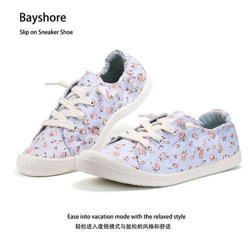 欧美出口一脚蹬帆布鞋女