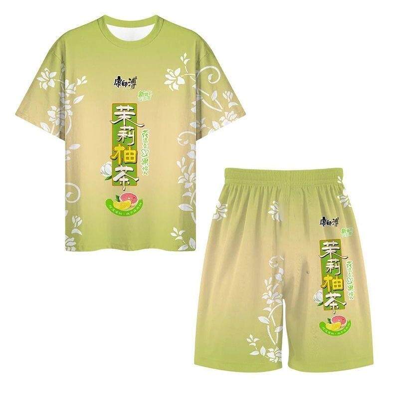 短袖套装酷炫雪碧旺仔大胆系列两睡衣/家居服套装
