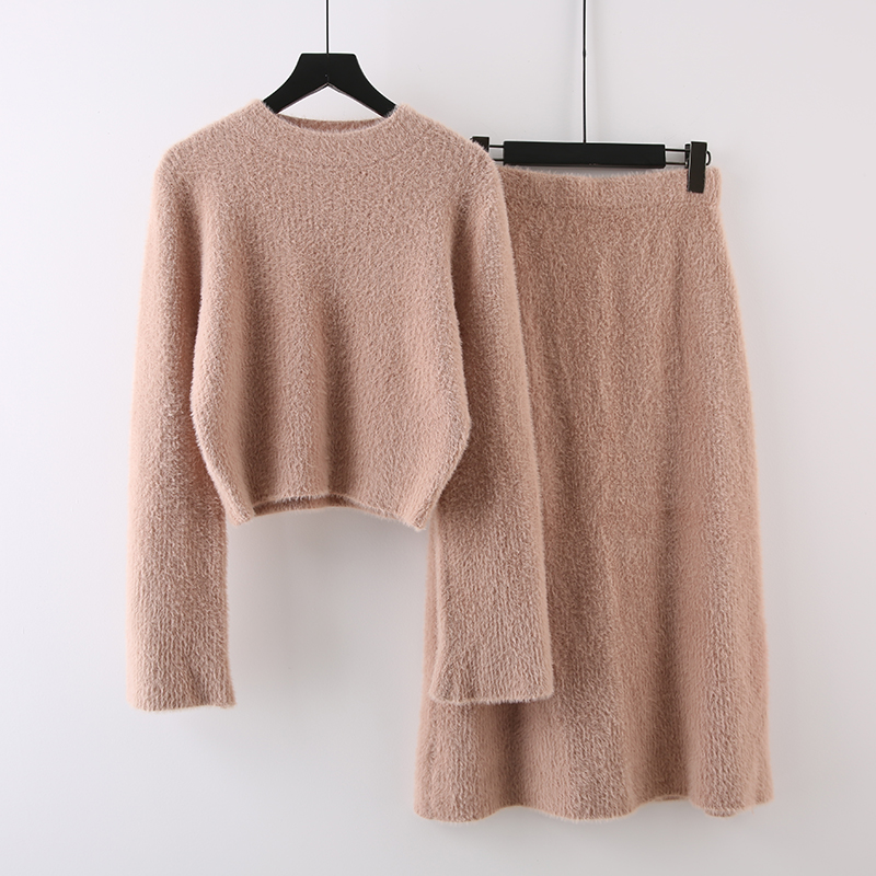 温柔风名媛减龄气质半身裙套装