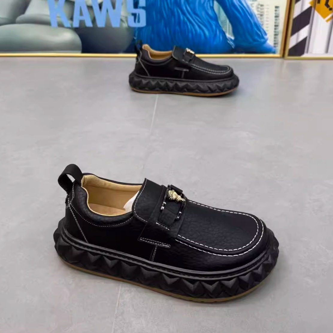 2025新款男鞋低帮潮流懒人乐福鞋加绒百搭宽头丑萌透气白色休闲鞋,流行男鞋,乐福鞋（豆豆鞋）,淘宝优惠券,粉丝福利购,淘宝优惠卷