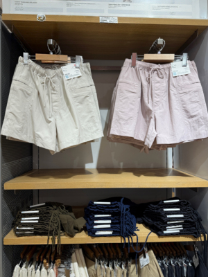 女松紧腰直筒速干吸汗运动短裤