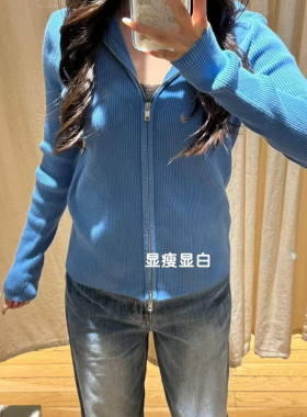 Brandy Girl BM官网美式复古连帽长袖针织开衫bm百搭毛衣外套女潮