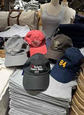 Brandy Girl BM新款美式复古纯色刺绣字母棒球帽bm鸭舌帽男女百搭