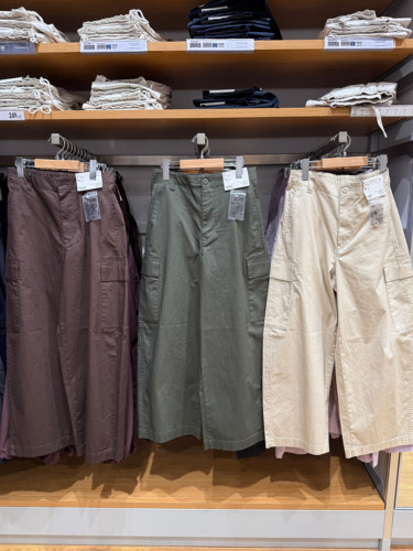 女装廓形工装裤！弯刀镰刀裤棉质休闲裤长裤2026春夏新款487393