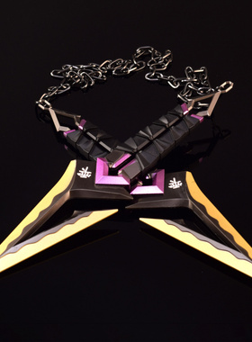 瓦罗兰特无畏契约游戏周边手办塑水宗黑波之刃紫色22CM工艺品玩具