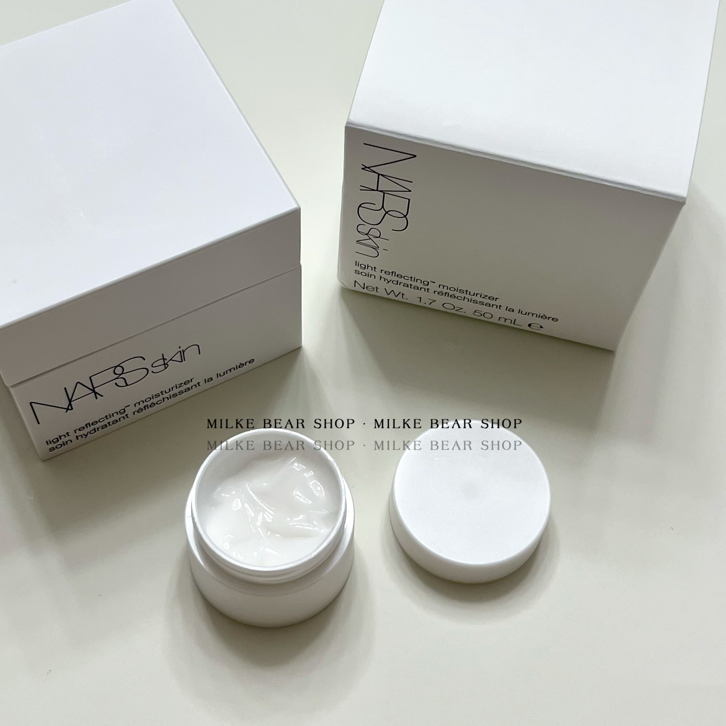 NARS大白霜新版无油流光美肌柔润保湿霜妆前打底水润清爽试色小样