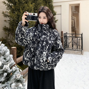 主推新款-新面料短款羽绒服宽松小个子外套896-P245-K379图片