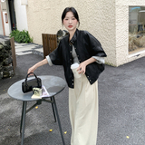 新款大货已出宽松韩系皮衣设计感外套2C062-2590-1-p155-k229，女装皮衣，2C062