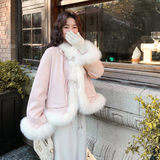 新款大货已出-90绒短款羽绒服宽松小个子皮毛外套277-p265-k398，女装羽绒服，2C062