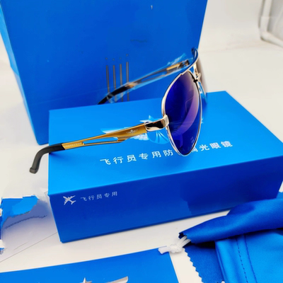 空勤飞行员太阳镜防强光防紫外线日夜两用偏光墨镜中国空勤太阳镜