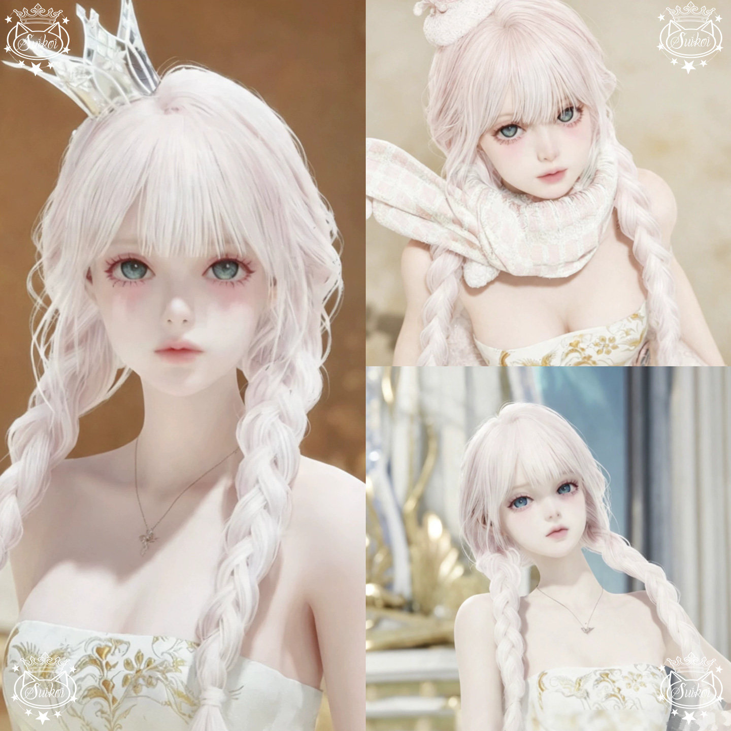 秒发【粉荔桃露】永恒之塔捏脸女AION2天族魔族国服台服国际服
