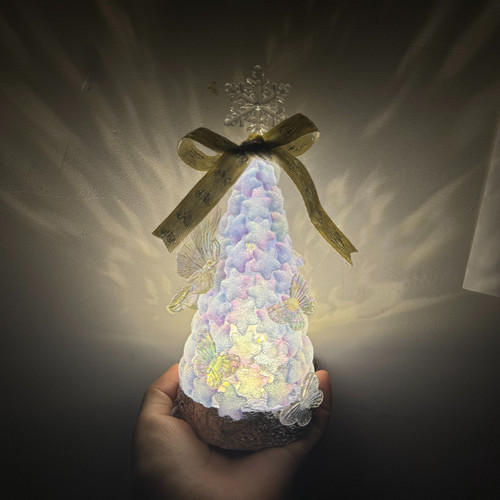 【糖果许愿树】手工diy梦幻星星圣诞树装饰小夜灯材料包送礼物