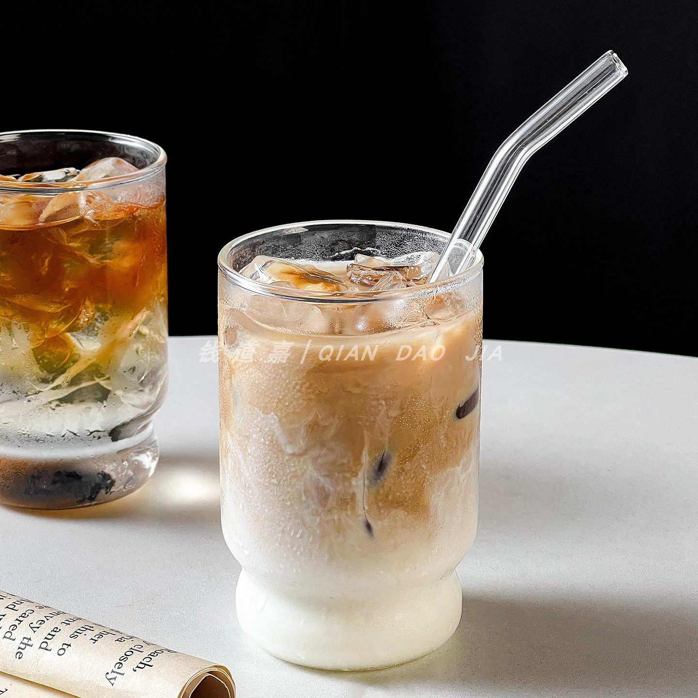 网红耐高温玻璃杯新款创意牛奶杯高颜值复古咖啡杯家用奶茶杯子