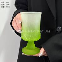 French court-style tall glass, niche design, red wine glass, embossed fruit glass, whisky glass, juice glass thumbnail 7
