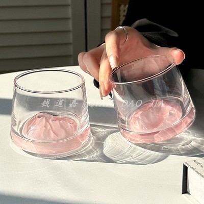 钱道嘉观山杯中古高级感威士忌杯