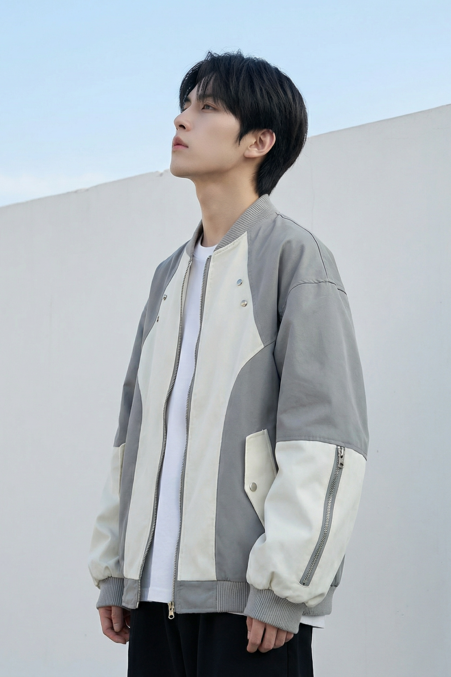 休闲百搭撞色拼接棒球服美式复古夹克JK830-P80,男装夹克,星座1017