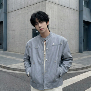 现货 2026飞行夹克外套春秋薄款痞帅街头潮牌立领上衣 DK568-P118，男装夹克，星座1017